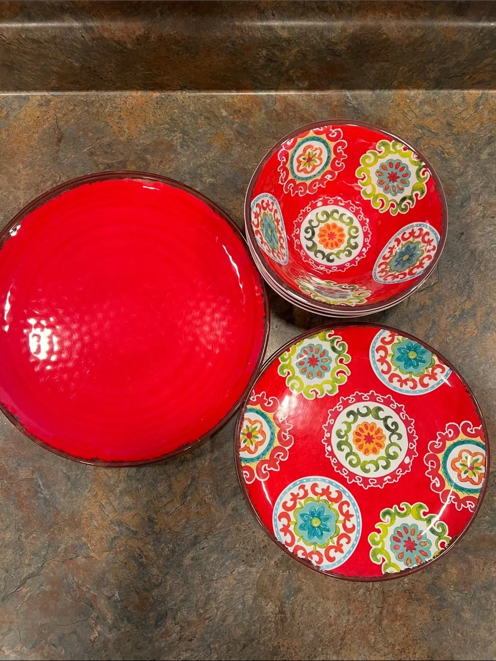 Laurie Gates vibrant red